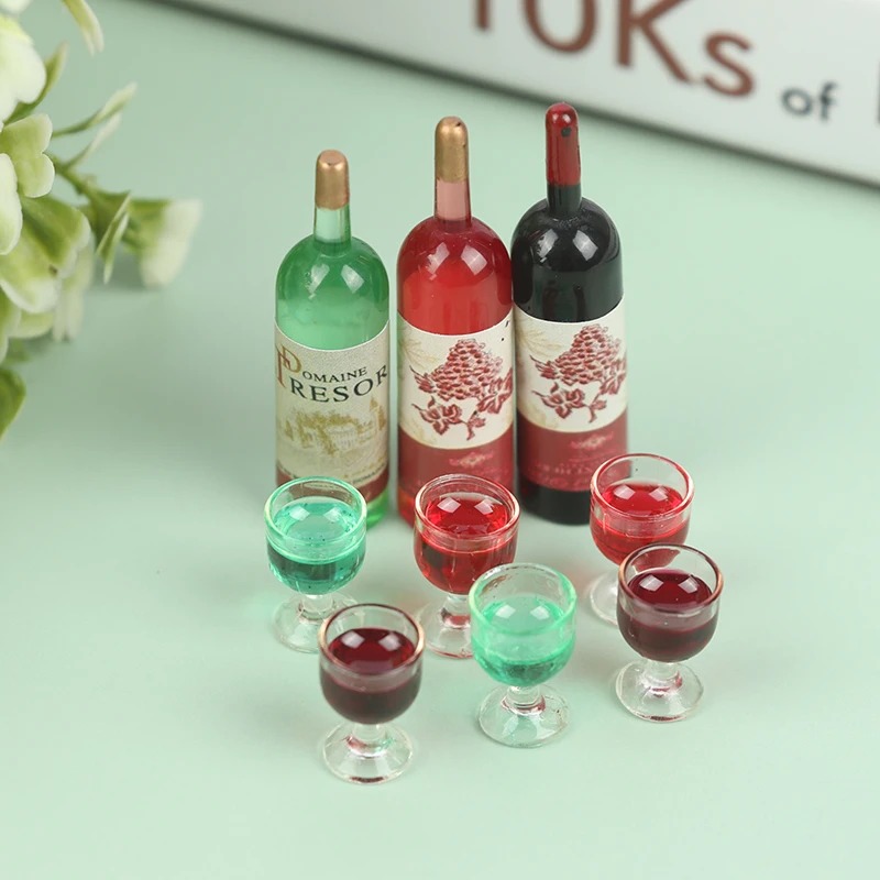 Taste Wine Beer Kitchen - 1Set 1/12 Miniatuur Wijnflessen Poppenhuis Keuken