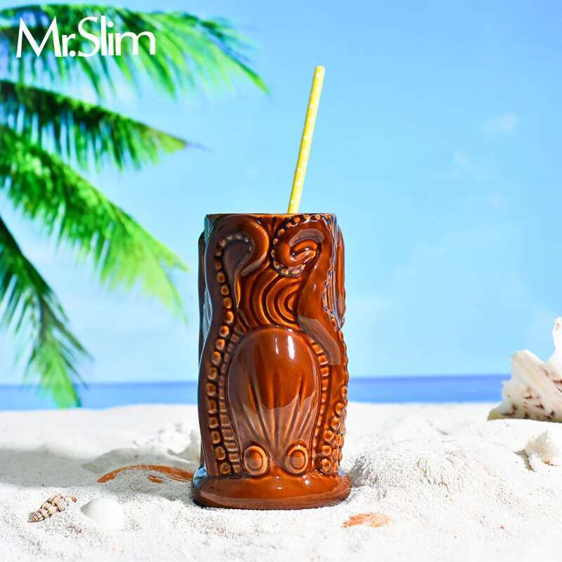 Wine Beer Mix Drink - TIKI Bar Cocktailglas Hawaii Tropic Beach