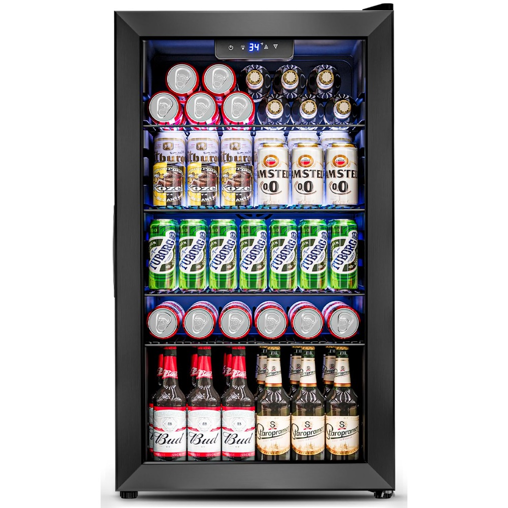 Wine Beer Fridge Small - Compacte drankenkoelkast met glazen deur -
