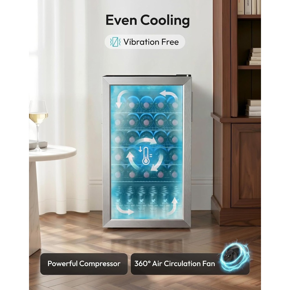 128 blikjes mini-koelkast, gla - Wine Beer Fridge Small recensie en prijs