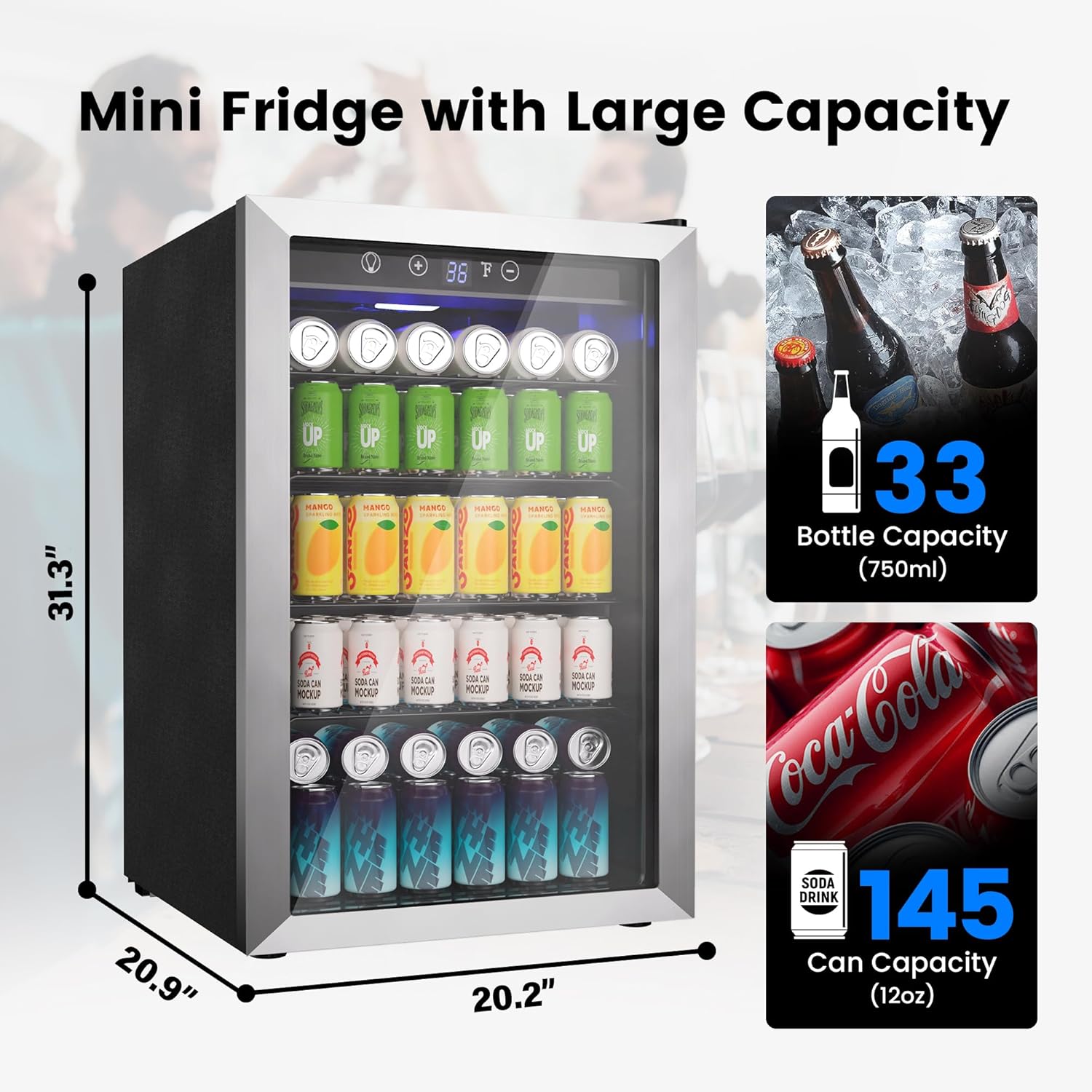 4,5 Cu.Ft drankenkoelkast - 14 - Wine Beer Fridge Small recensie en prijs