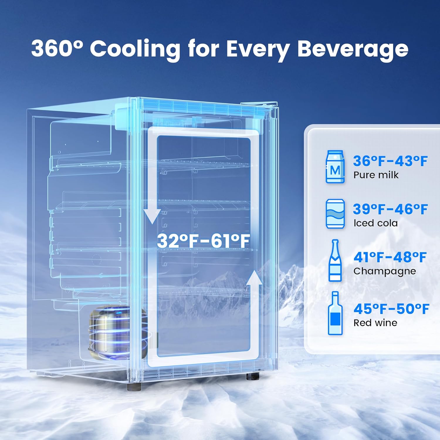 4,5 Cu.Ft drankenkoelkast - 14 - Wine Beer Fridge Small recensie en prijs