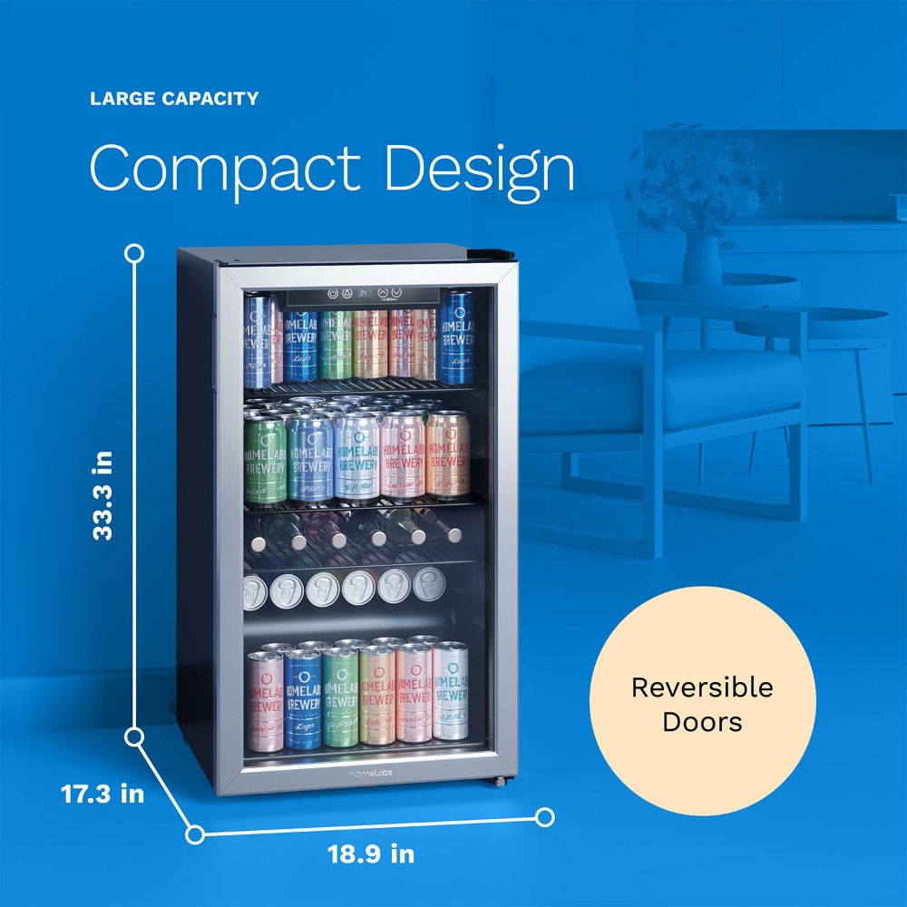 120 blikjes mini-koelkast, gla - Wine Beer Fridge Small recensie en prijs