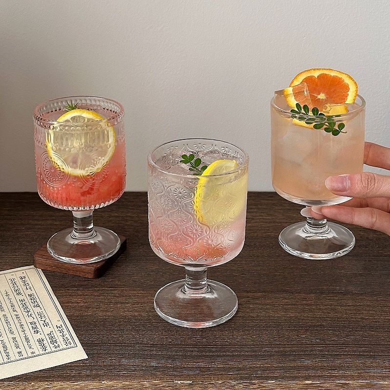 4 Stuks Set Vintage Reliëf Gem - Wine Beer Mix Drink recensie en prijs