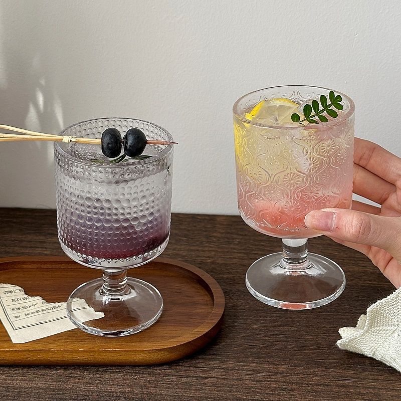 4 Stuks Set Vintage Reliëf Gem - Wine Beer Mix Drink recensie en prijs