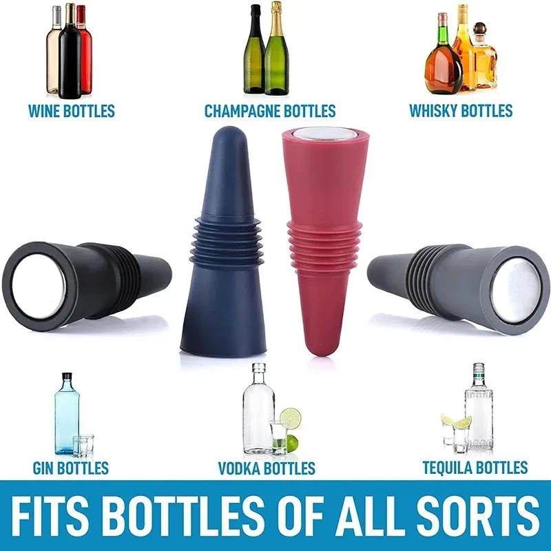 Siliconen Wijnflessenstop Set  - Taste Wine Beer Kitchen recensie en prijs