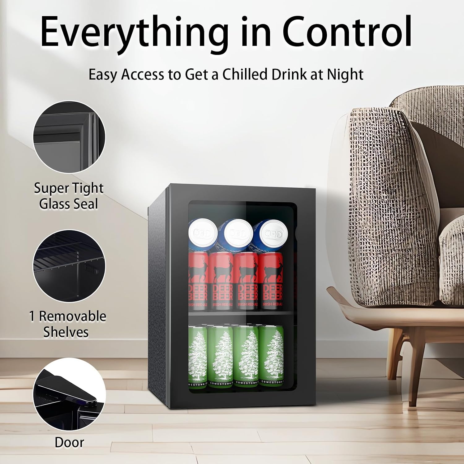 Drankenkoelkast, 24 blikjes mi - Wine Beer Fridge Small recensie en prijs