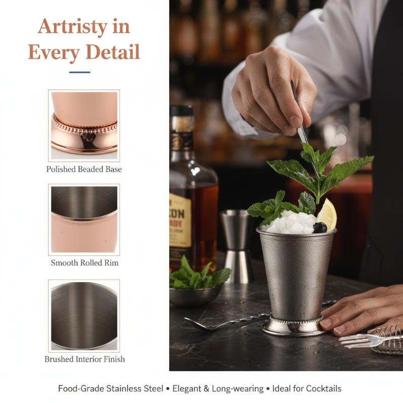 RVS Mint Julep Mok - Cocktailg - Wine Beer Mix Drink recensie en prijs