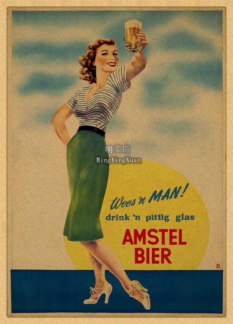 Vintage Bier Wijn Drink Grafie - Wine Beer Mix Drink recensie en prijs