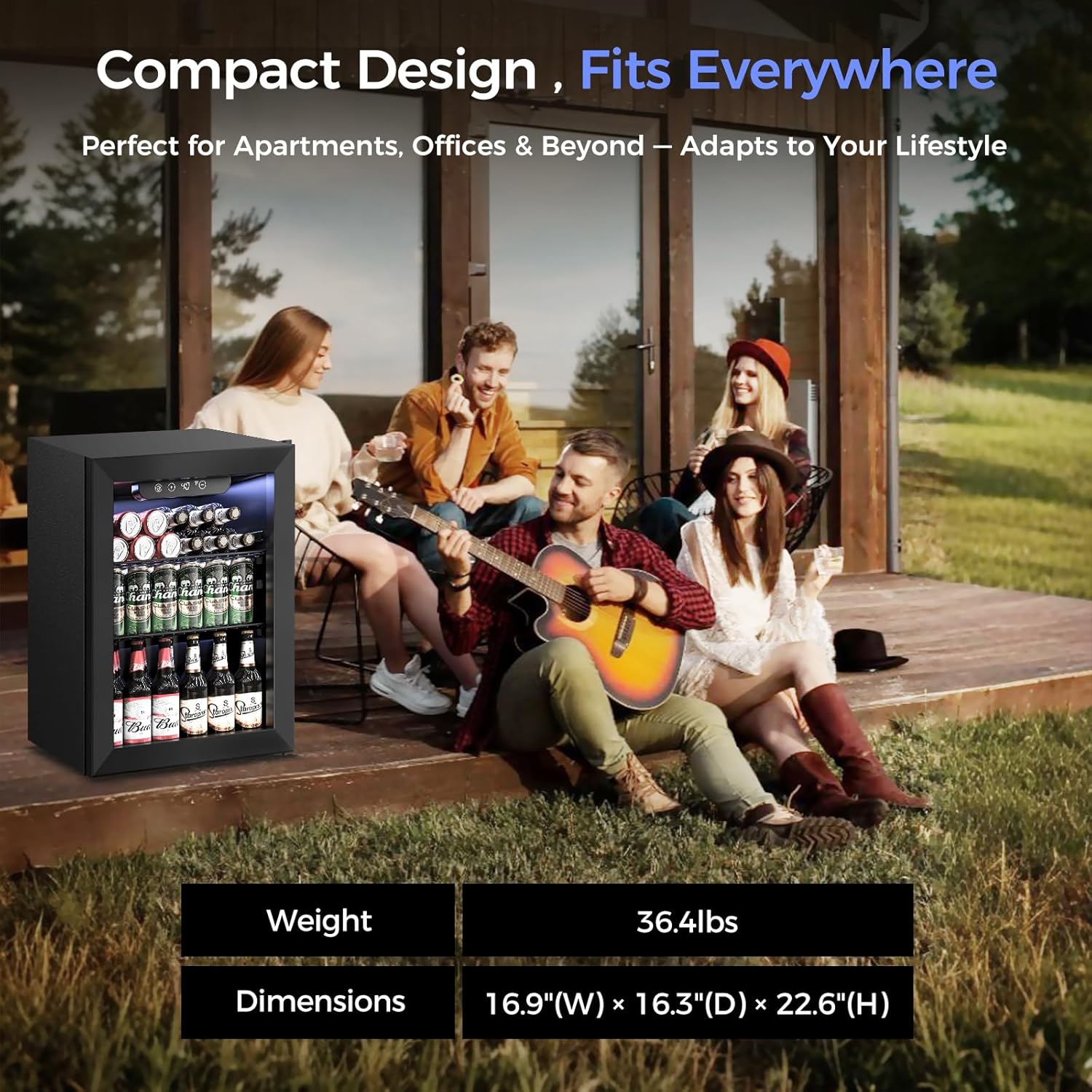 1,7 Cu.Ft drankenkoelkast - 68 - Wine Beer Fridge Small recensie en prijs